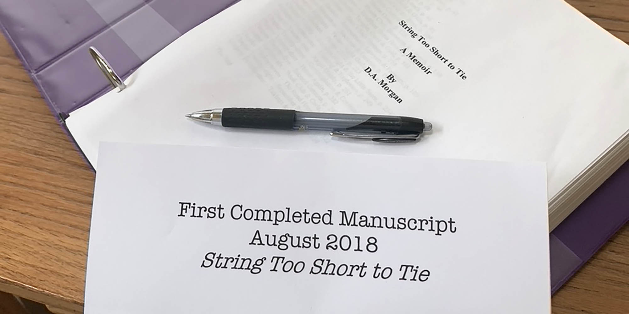 First Completed Manuscript